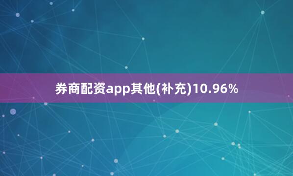 券商配资app其他(补充)10.96%